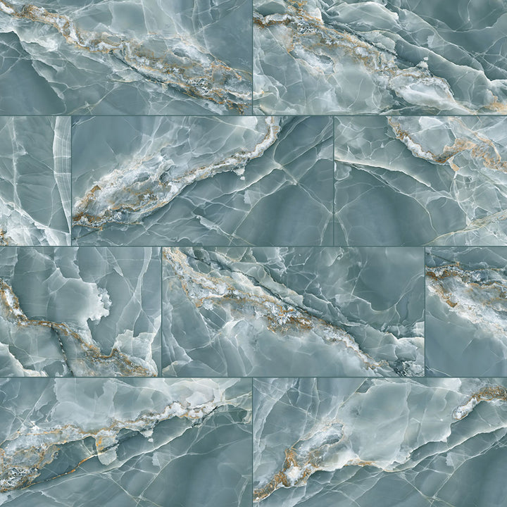 Precious Onyx-Look Polished Porcelain Floor &amp; Wall Tile