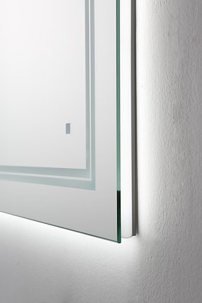 AQUADOM Soho 60 inches x 30 inches Led Lighted Silver Mirror for Bathroom 
