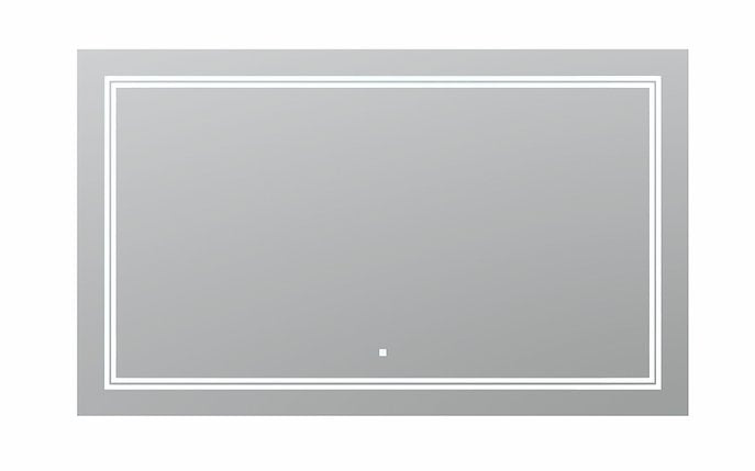 AQUADOM Soho 60 inches x 36 inches Led Lighted Silver Mirror for Bathroom