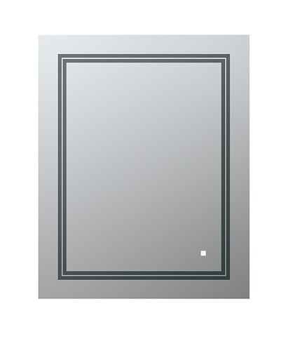 AQUADOM Soho 24 inches x 30 inches Led Lighted Silver Mirror for Bathroom 