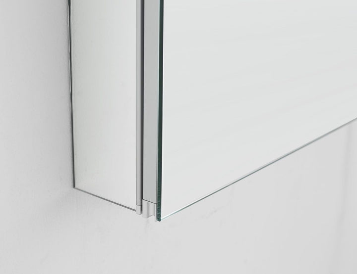 AQUADOM Royale 36 inches x 30 inches Medicine Mirror Glass Cabinet for Bathroom