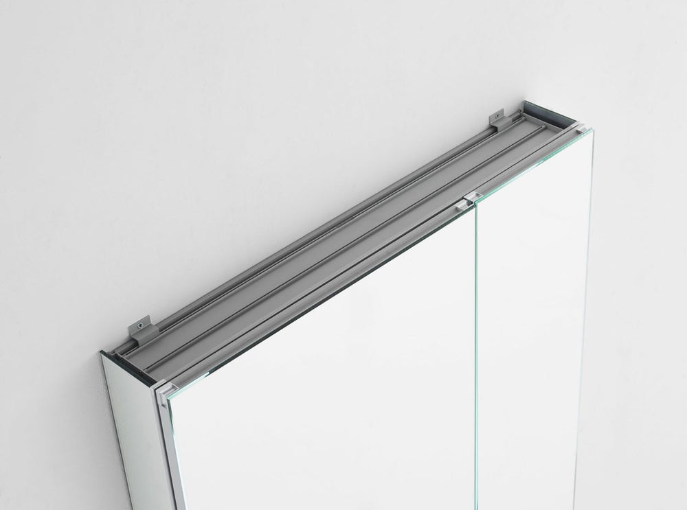 AQUADOM Royale 36 inches x 30 inches Medicine Mirror Glass Cabinet for Bathroom