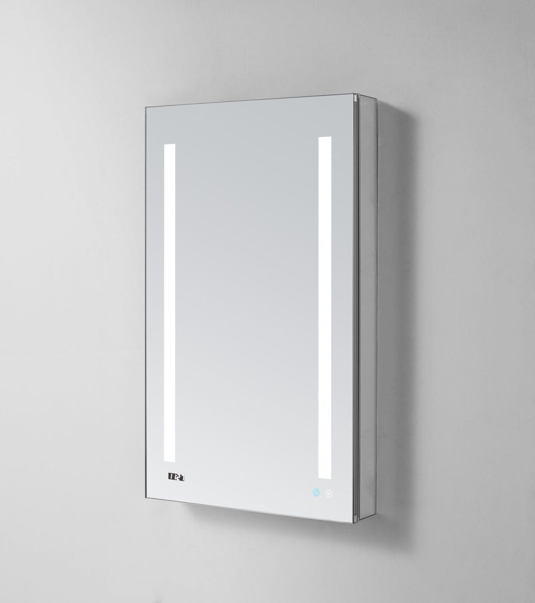 AQUADOM Signature Royale 24 inches x 30 inches Right Sided LED Lighted Mirror Glass Medicine Cabinet for Bathroom