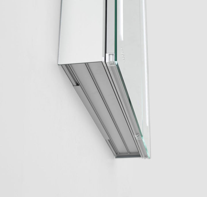 AQUADOM Signature Royale 30 inches x 30 inches LED Lighted Mirror Glass Medicine Cabinet for Bathroom