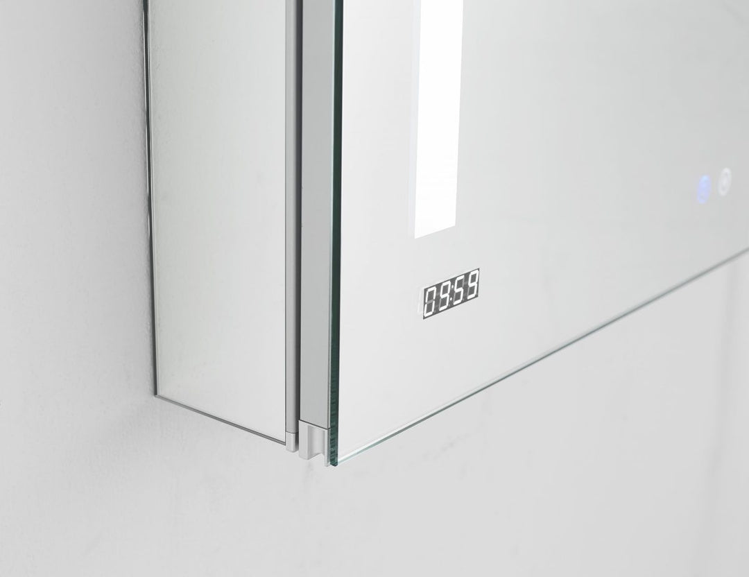 AQUADOM Signature Royale 40 inches x 30 inches LED Lighted Mirror Glass Medicine Cabinet for Bathroom
