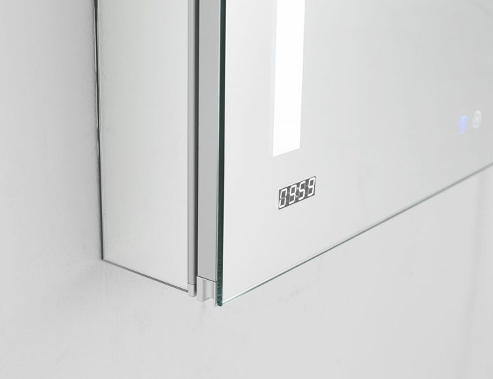 AQUADOM Signature Royale 40 inches x 30 inches LED Lighted Mirror Glass Medicine Cabinet for Bathroom