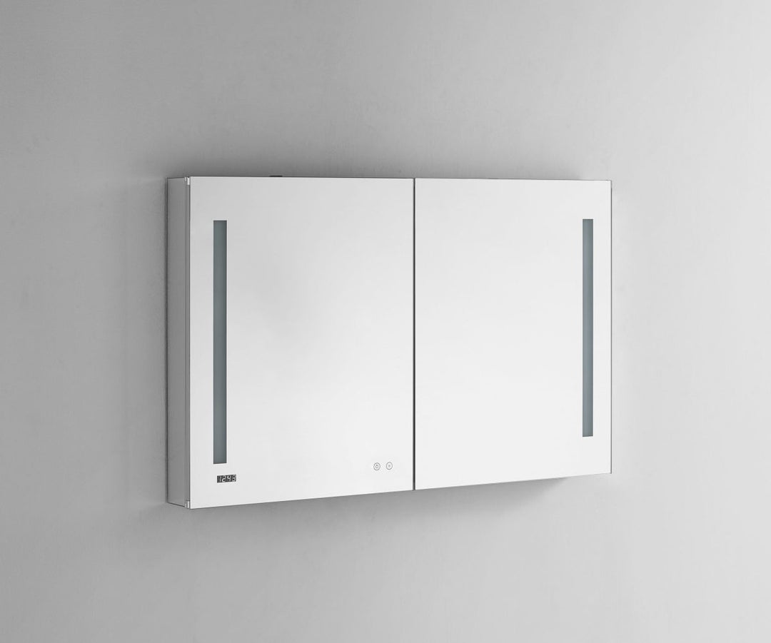 AQUADOM Signature Royale 48 inches x 30 inches LED Lighted Mirror Glass Medicine Cabinet for Bathroom