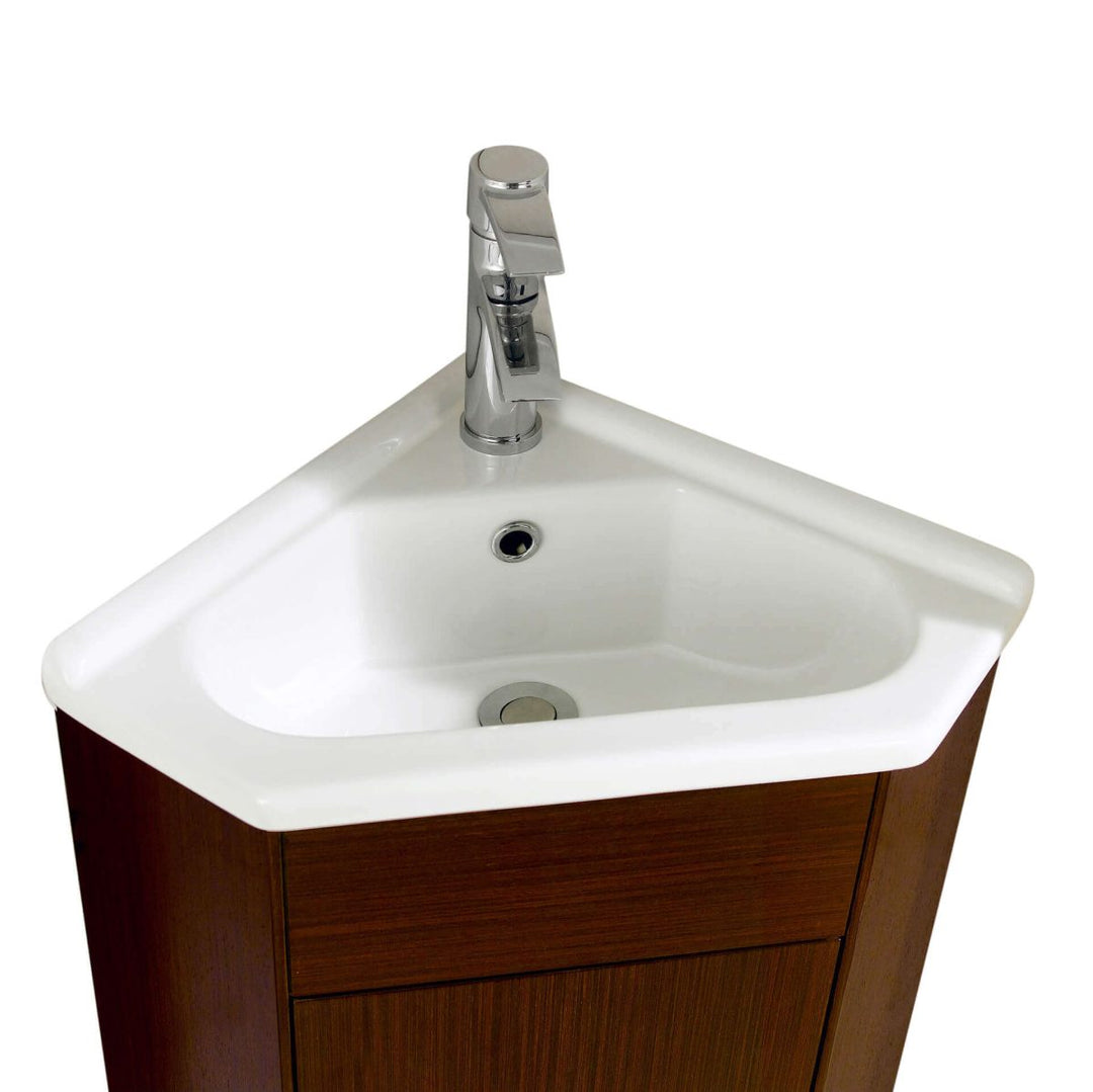 Englewood 22" Corner Bathroom Vanity in Wenge
