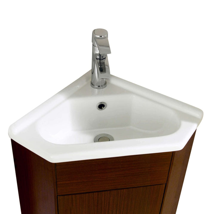 Englewood 22" Corner Bathroom Vanity in Wenge