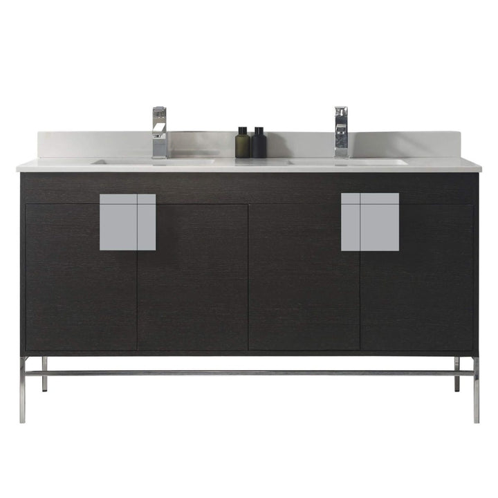Shawbridge 60" Double Sink Freestanding Bathroom Vanity
