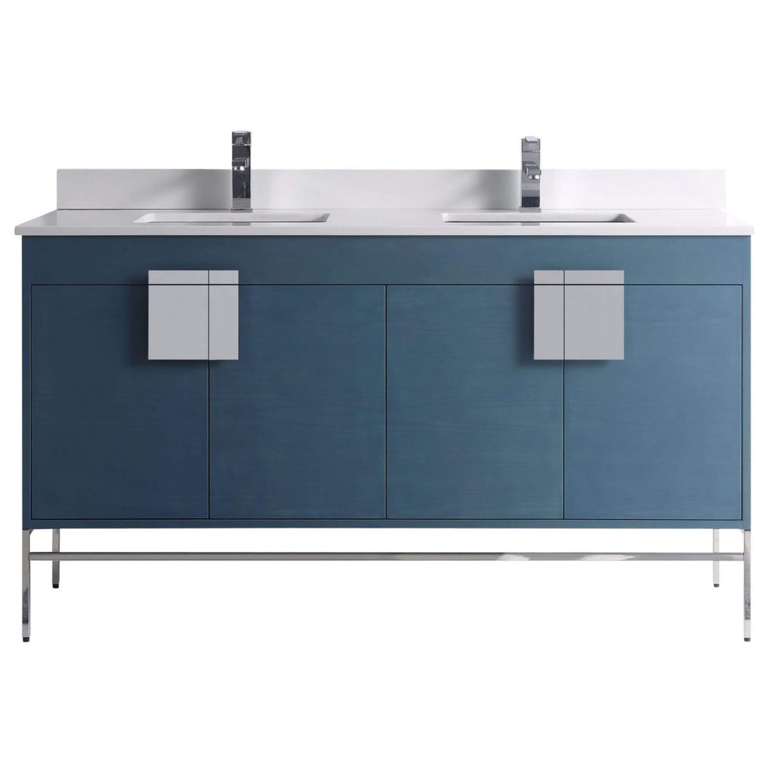 Shawbridge 60" Double Sink Freestanding Bathroom Vanity