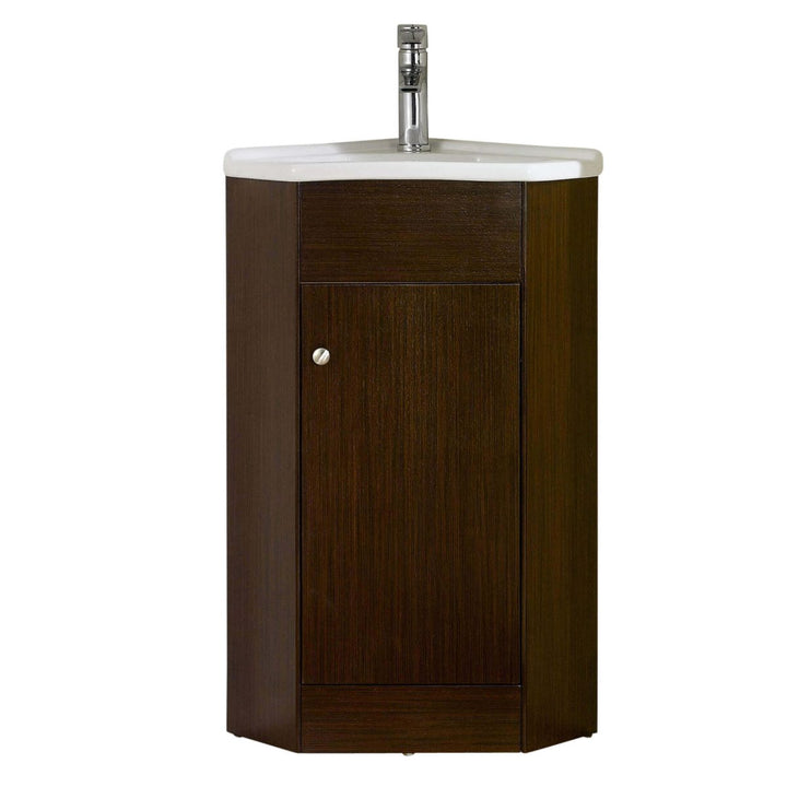 Englewood 22" Corner Bathroom Vanity in Wenge