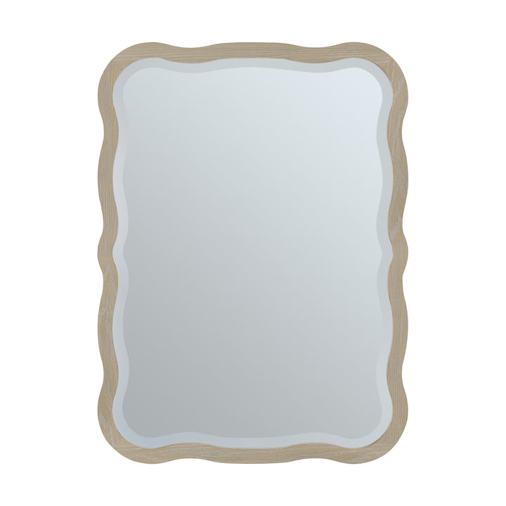 Rowyn 28" x 38" Wavy Bathroom Mirror, Natural | ANVE Kitchen &amp; Bath