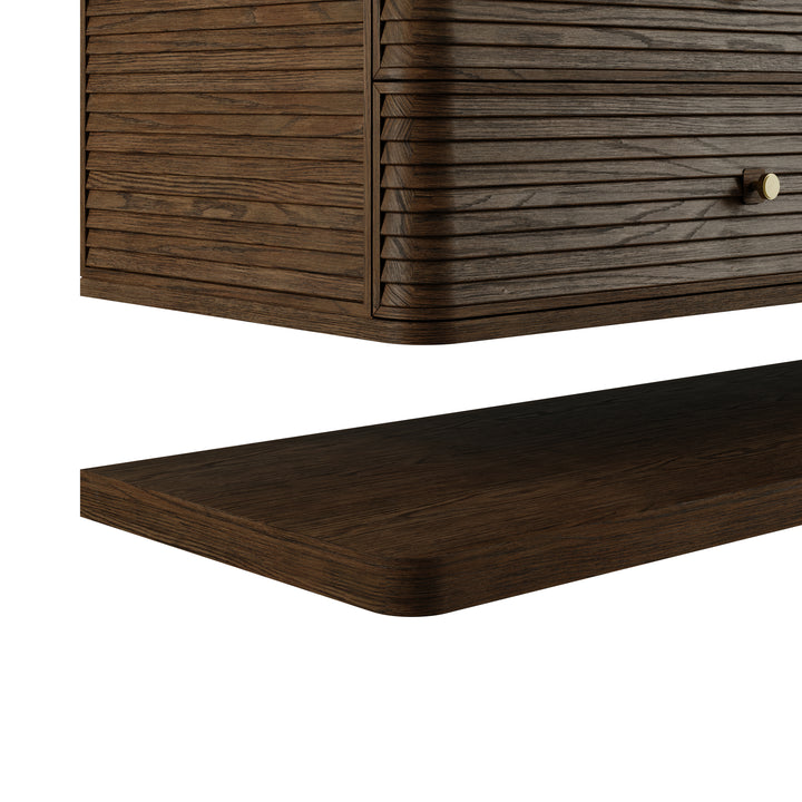 Allamari 72" Floating Double Vanity Cabinet in Sable