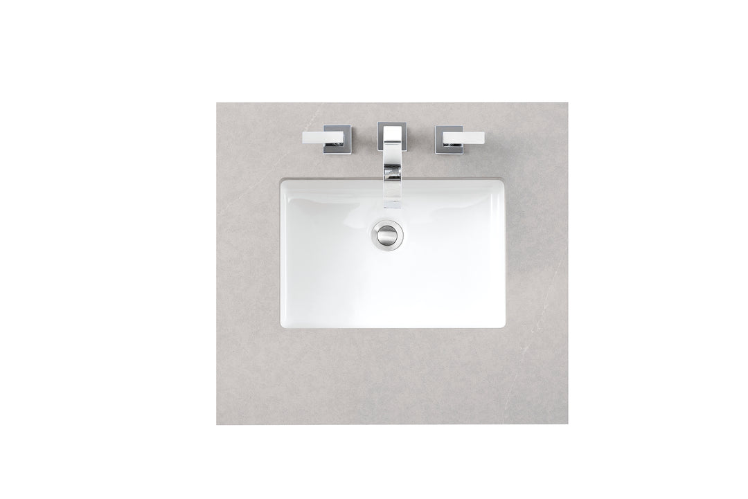 26" Single Vanity Top in Eternal Serena Silestone with Sink | ANVE Kitchen &amp; Bath