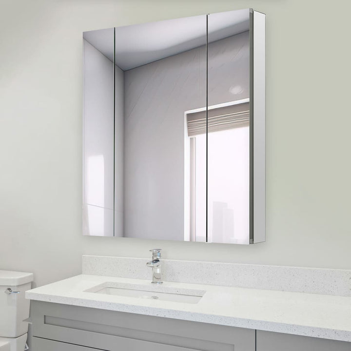 Royale 36" x 36" Triple Door LED Medicine Cabinet | ANVE Kitchen &amp; Bath