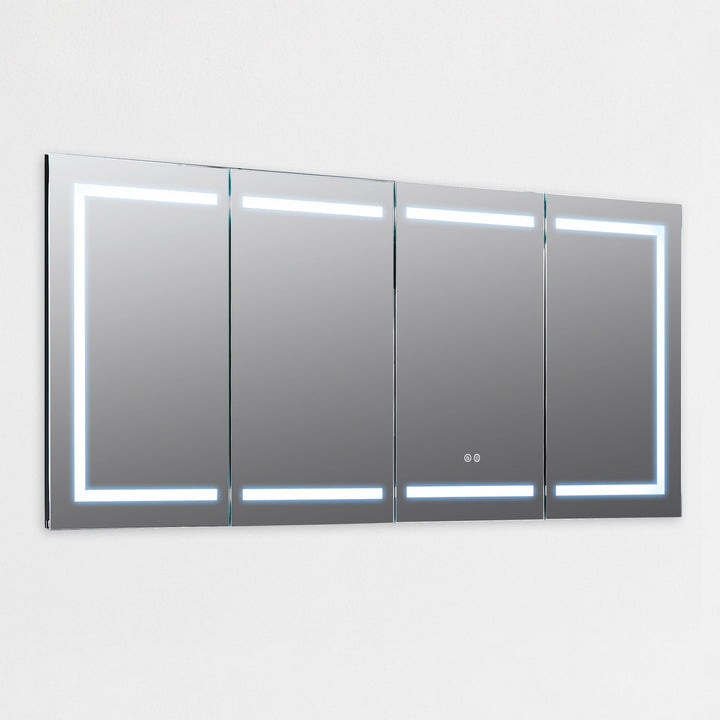 Canopus 60" Recessed or Surface-Mount LED Medicine Cabinet