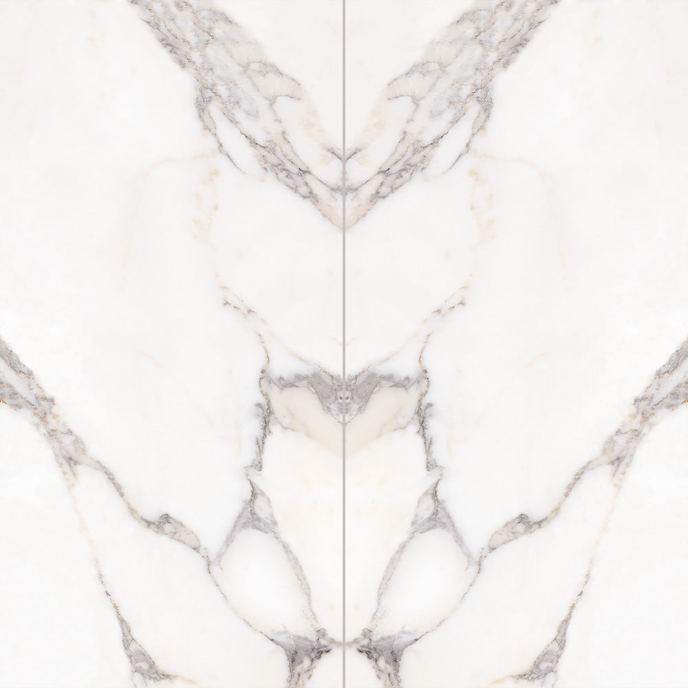 Reflections Bookmatch Polished Porcelain Floor &amp; Wall Tile