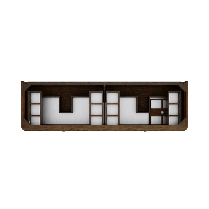 Allamari 72" Floating Double Vanity Cabinet in Sable