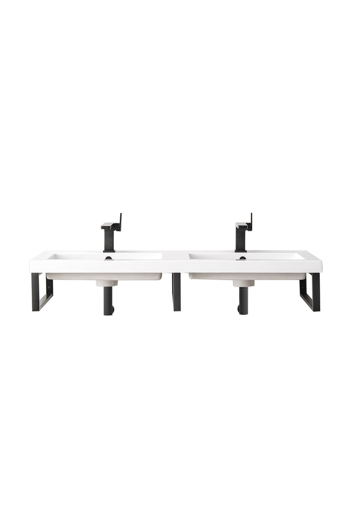 Boston Sink Floating Bathroom Vanity with Composite Stone Top