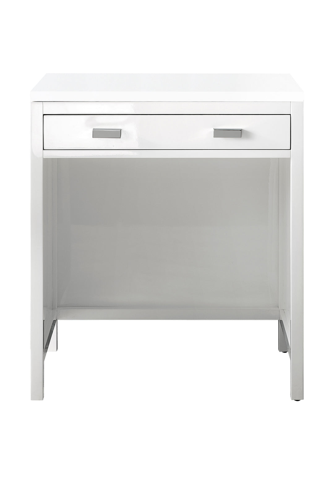 Addison 30" Countertop Unit in Glossy White, White Zeus Silestone Top | ANVE Kitchen & Bath