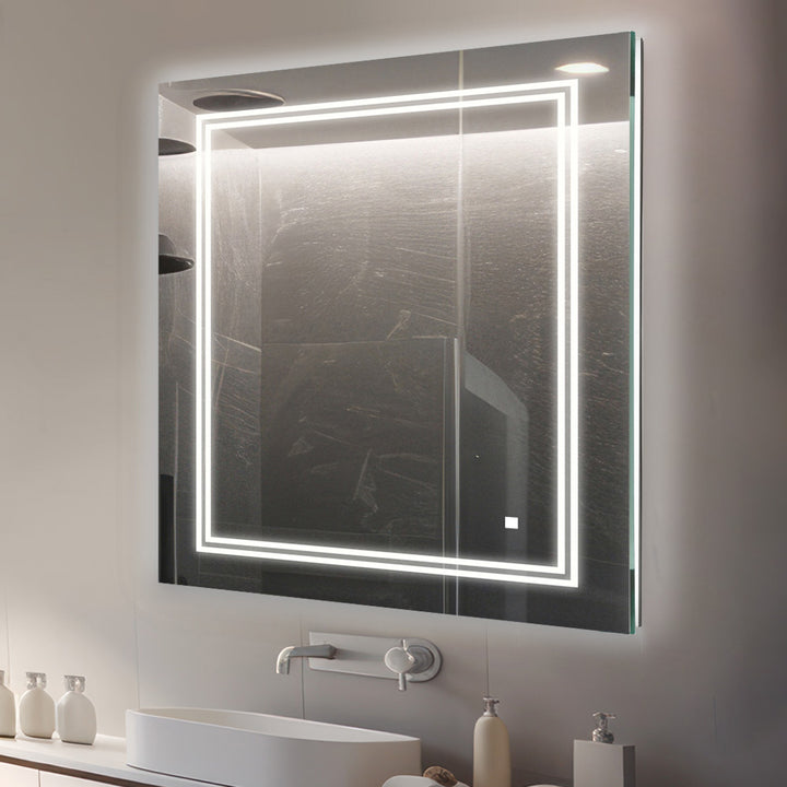 Soho 24" x 30" LED Bathroom Mirror, Anti-Fog | ANVE Kitchen &amp; Bath