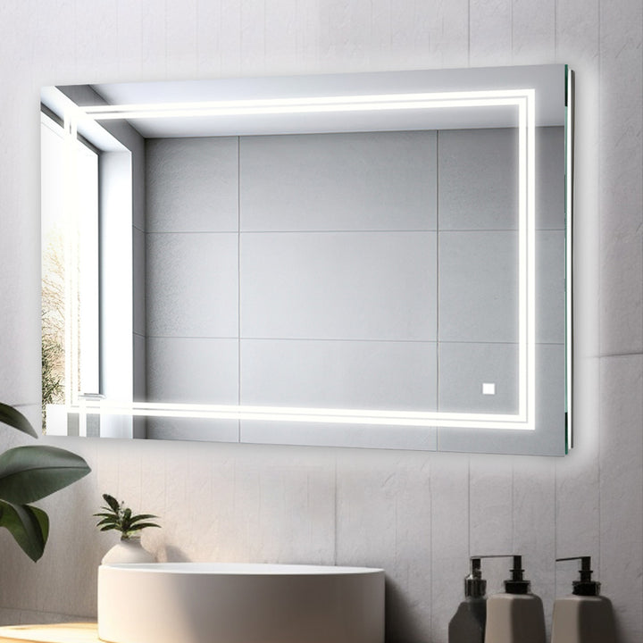 Soho 48" x 30" LED Bathroom Mirror, Anti-Fog