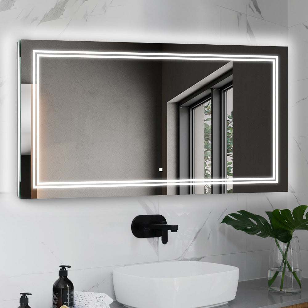 Soho 72" x 36" LED Bathroom Mirror, Anti-Fog | ANVE Kitchen & Bath