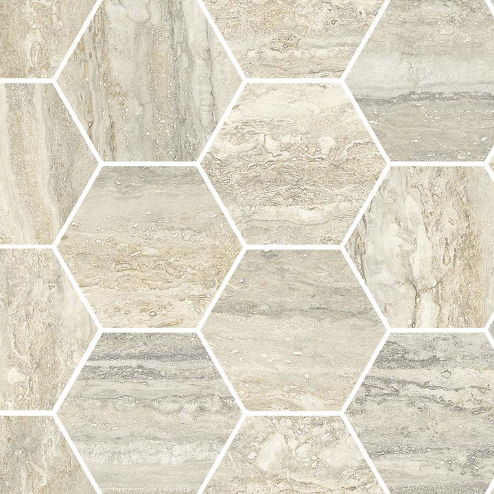 Saturnia Travertine-Look Porcelain Floor &amp; Wall Tile