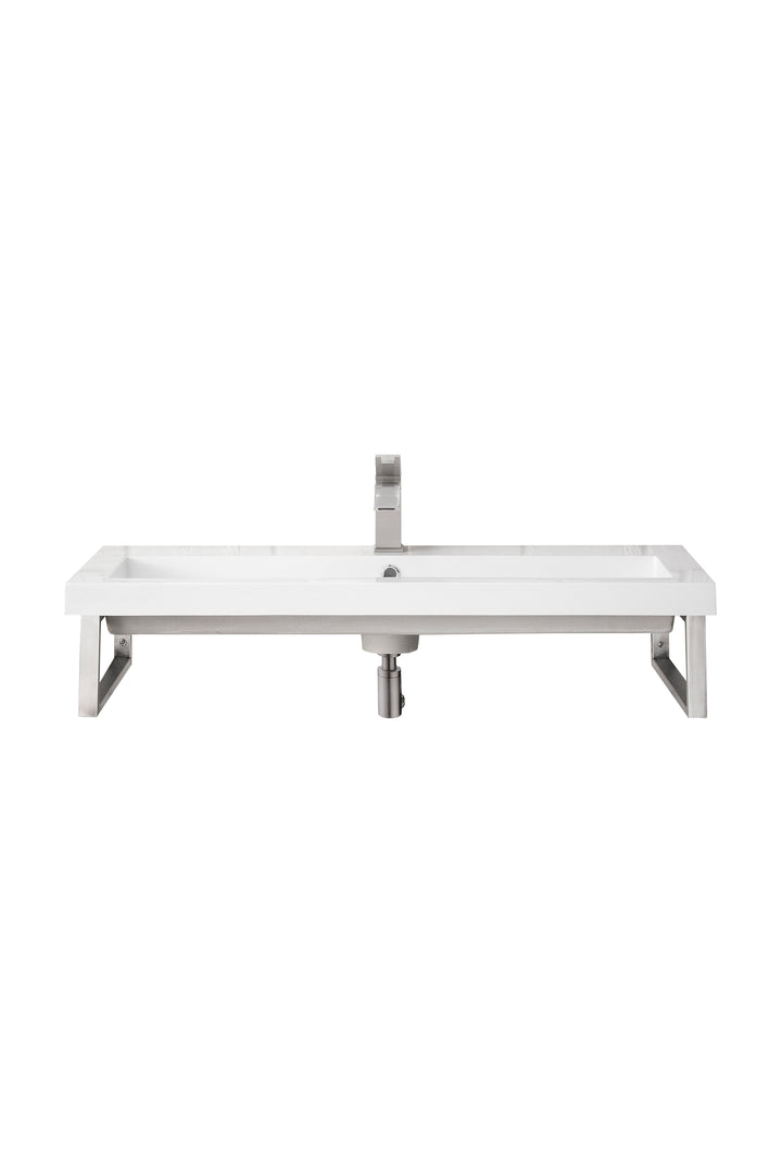 Boston Sink Floating Bathroom Vanity with Composite Stone Top | ANVE Kitchen &amp; Bath