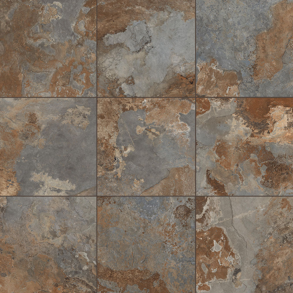 Slate Stone-Look Porcelain Floor &amp; Wall Tile