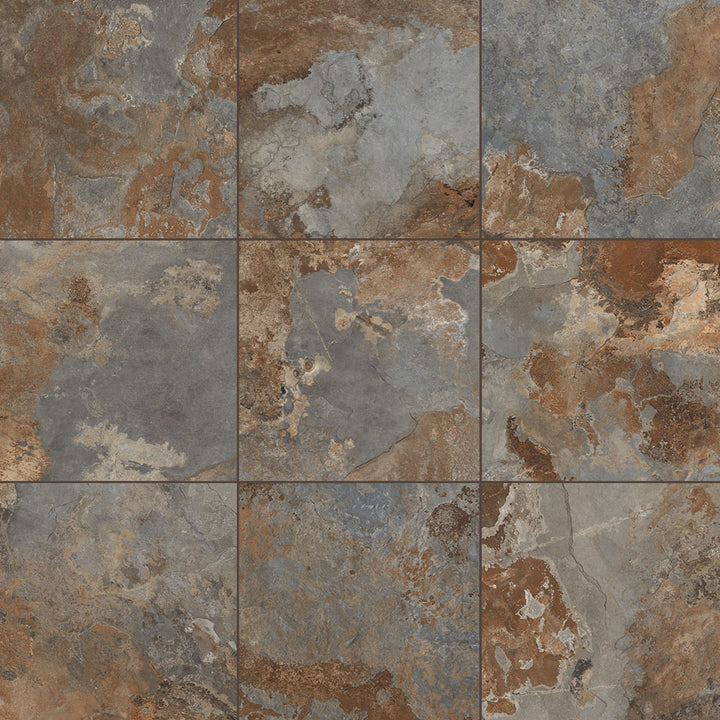 Slate Stone-Look Porcelain Floor &amp; Wall Tile