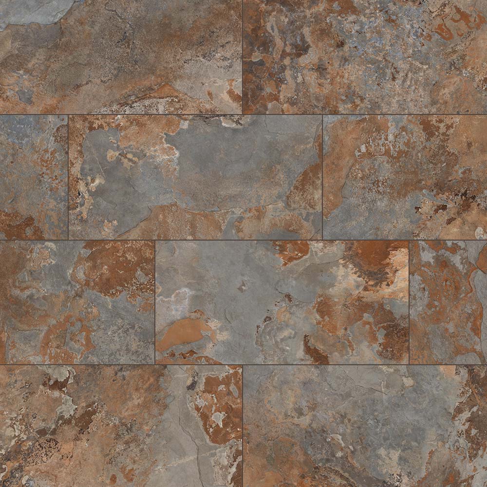 Slate Stone-Look Porcelain Floor &amp; Wall Tile