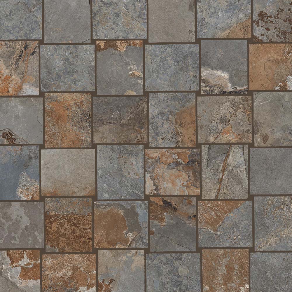 Slate Stone-Look Porcelain Floor &amp; Wall Tile