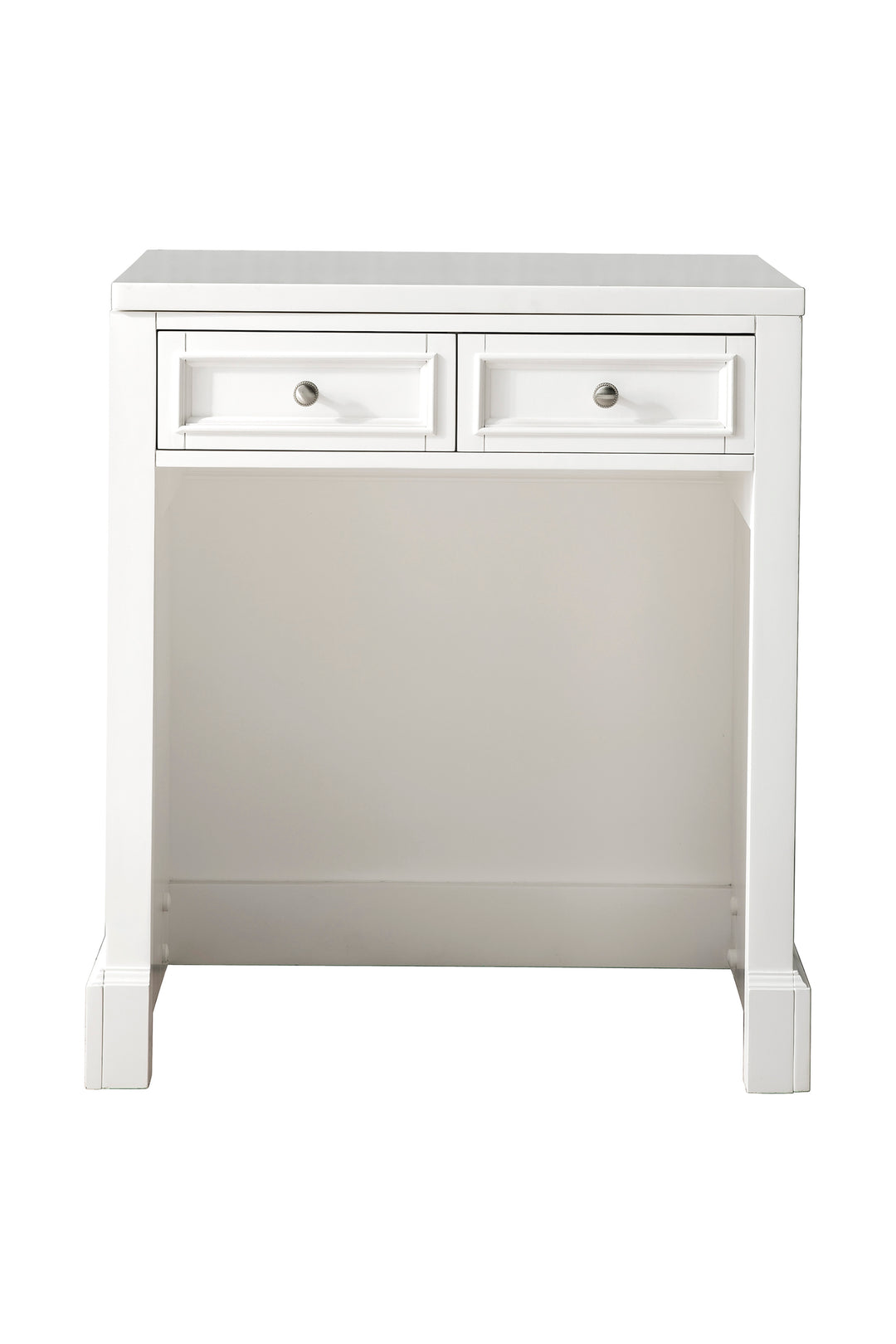 De Soto 30" Countertop Unit in Bright White with White Zeus Silestone Top | ANVE Kitchen & Bath