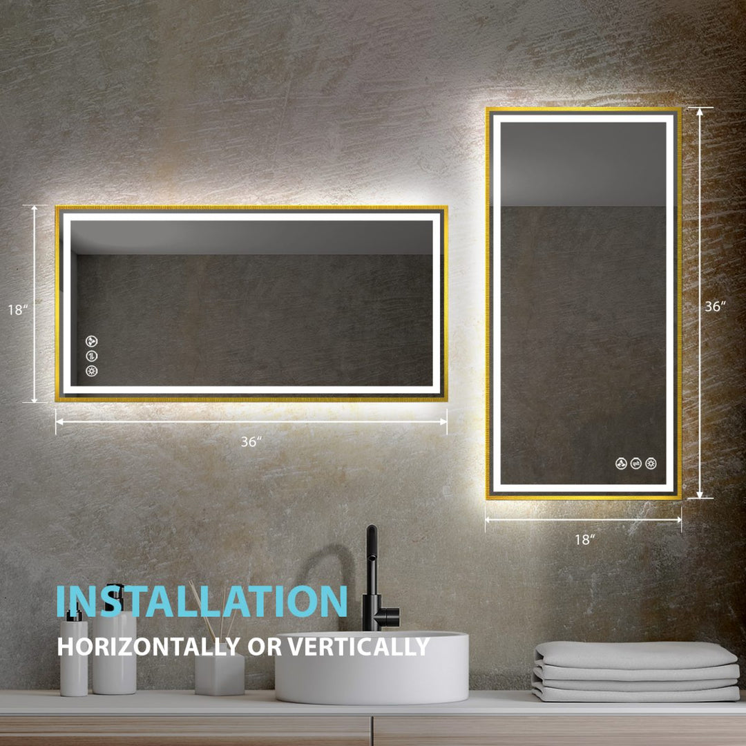 Stellar LED Bathroom Mirror, Anti-Fog