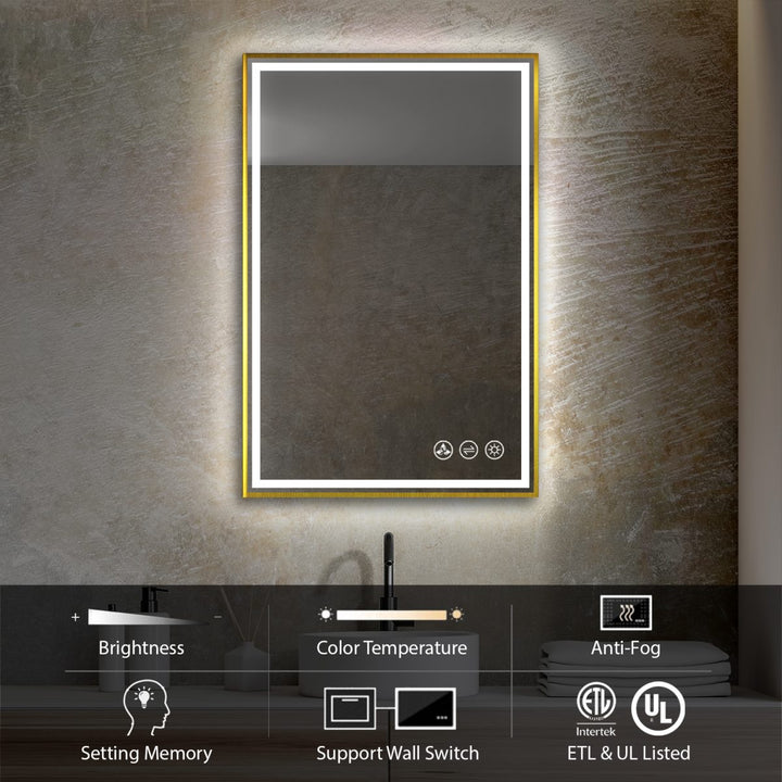 Stellar LED Bathroom Mirror, Anti-Fog