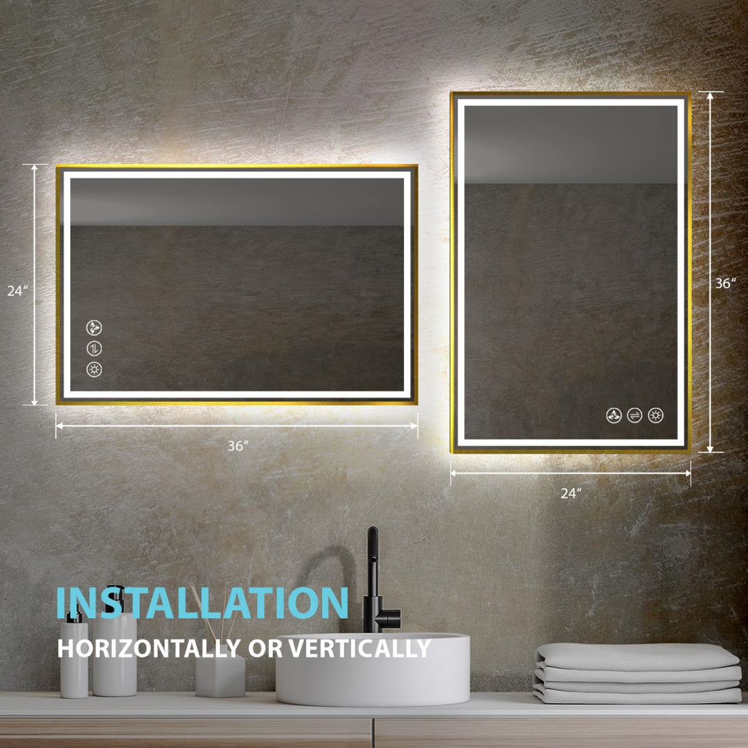Stellar LED Bathroom Mirror, Anti-Fog