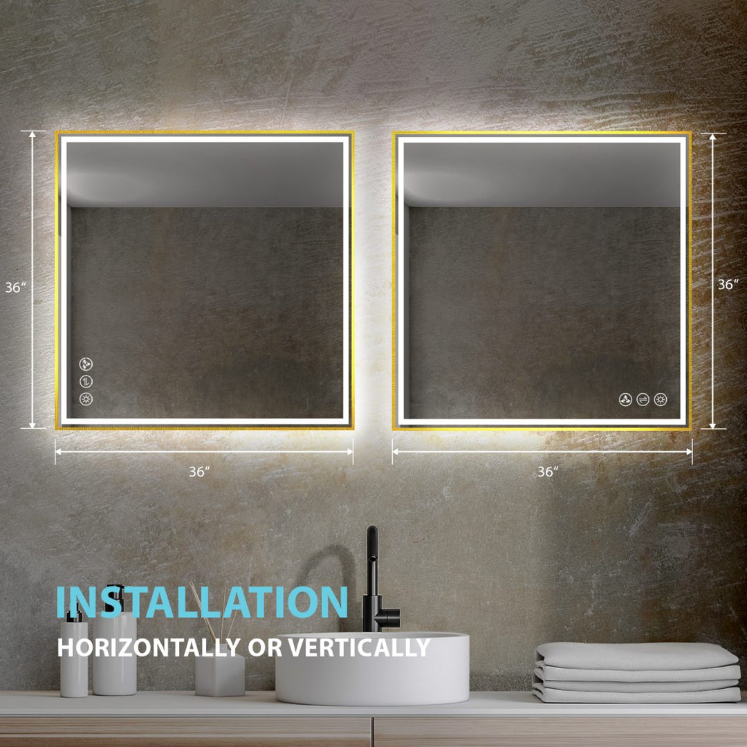 Stellar LED Bathroom Mirror, Anti-Fog