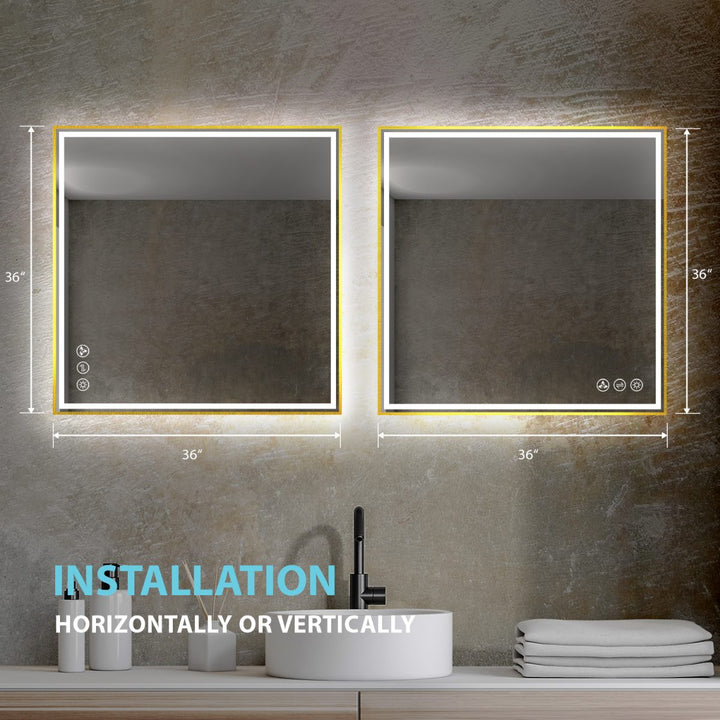 Stellar LED Bathroom Mirror, Anti-Fog