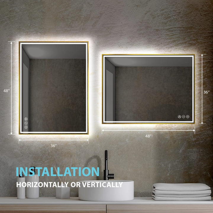 Stellar LED Bathroom Mirror, Anti-Fog