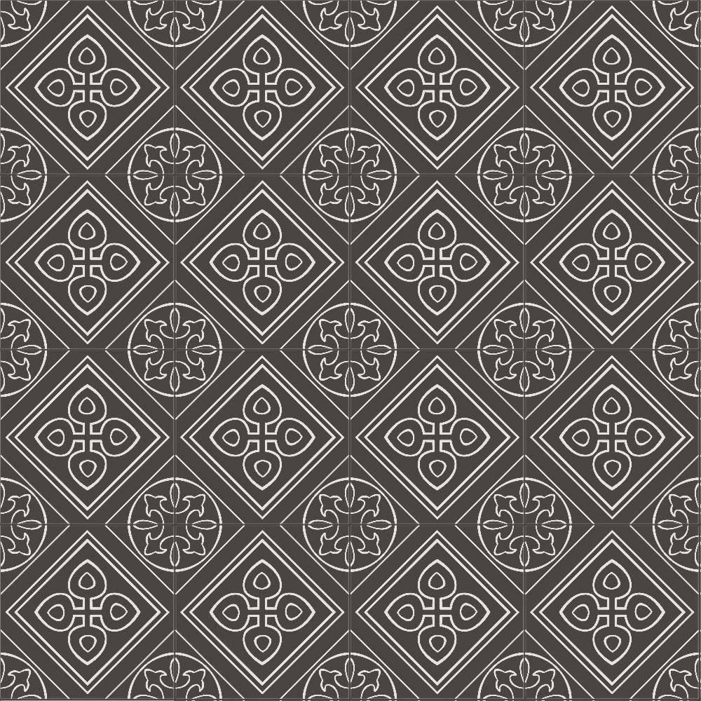 Stencil Matte Porcelain Floor &amp; Wall Tile