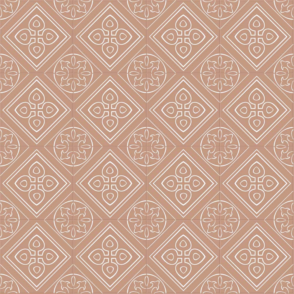 Stencil Matte Porcelain Floor &amp; Wall Tile