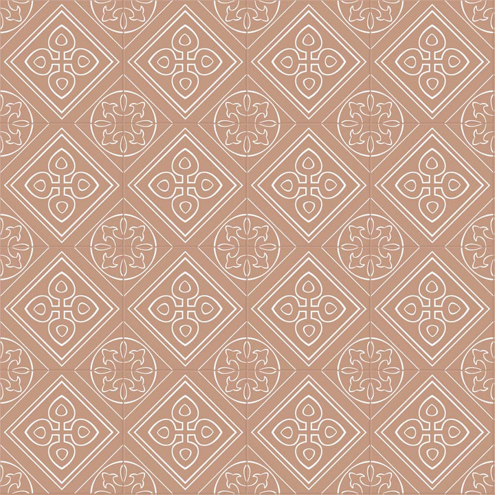 Stencil Matte Porcelain Floor &amp; Wall Tile