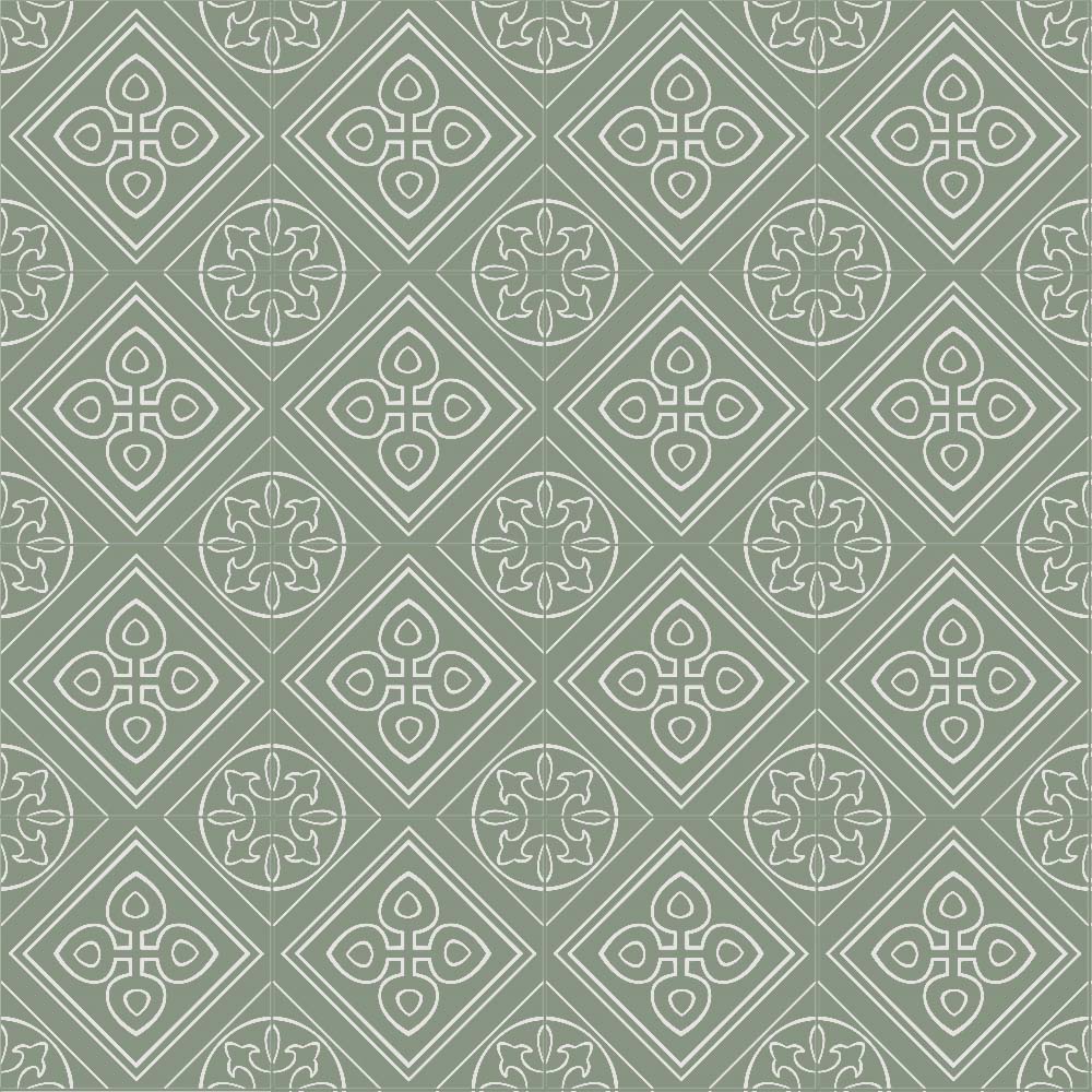Stencil Matte Porcelain Floor &amp; Wall Tile