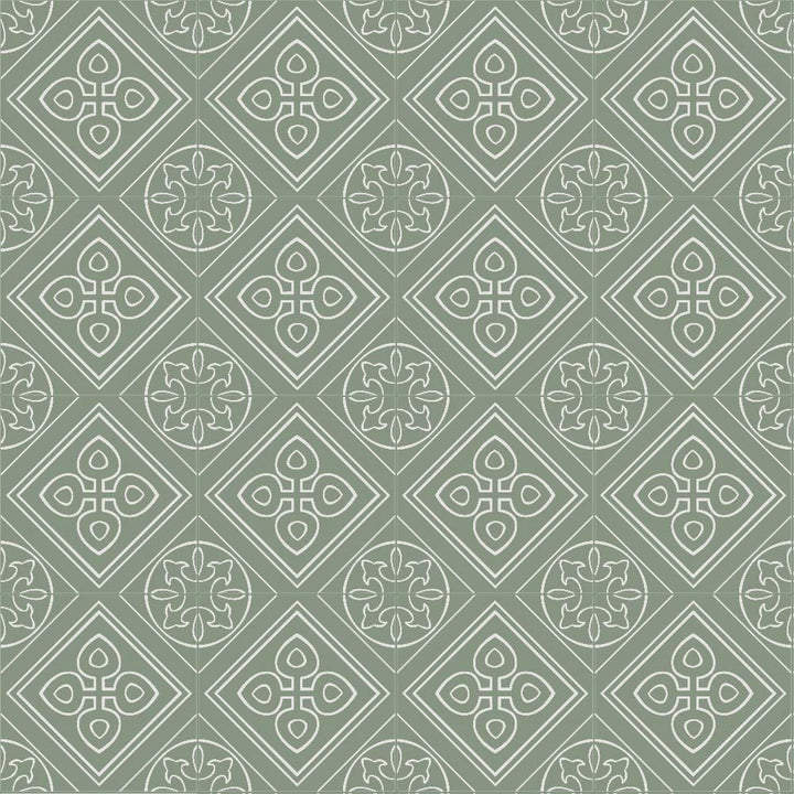 Stencil Matte Porcelain Floor &amp; Wall Tile