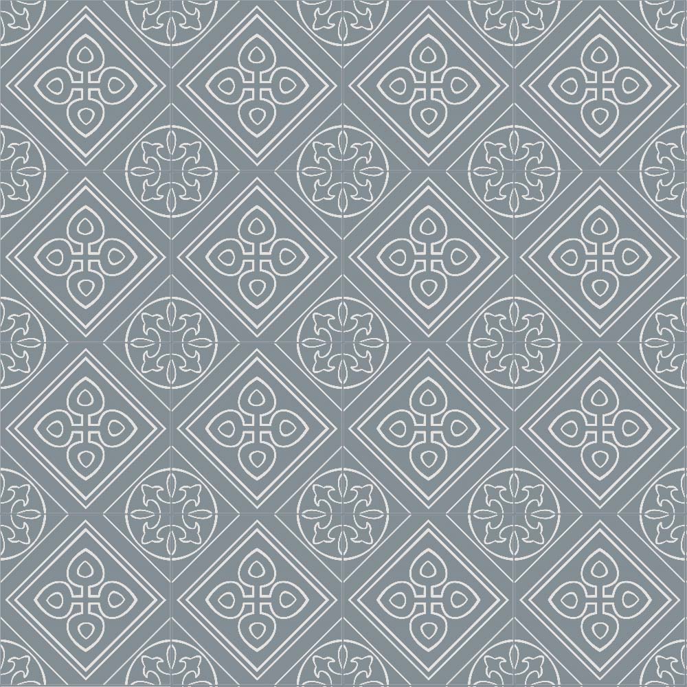 Stencil Matte Porcelain Floor &amp; Wall Tile