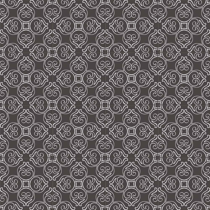 Stencil Matte Porcelain Floor &amp; Wall Tile
