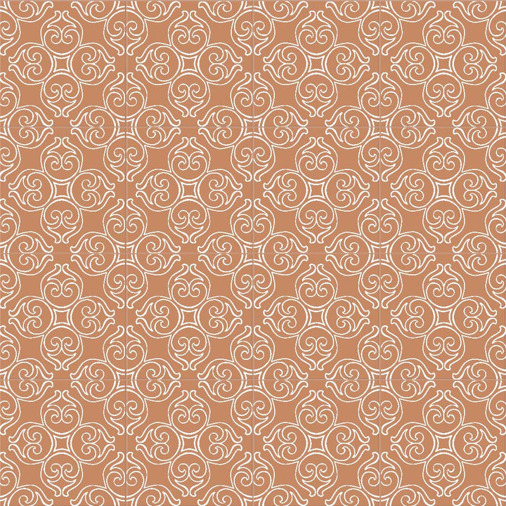 Stencil Matte Porcelain Floor &amp; Wall Tile