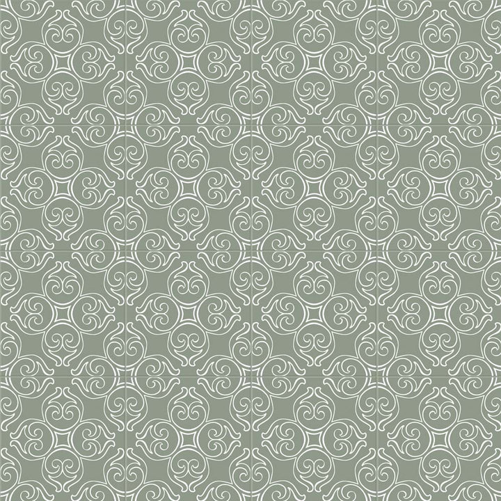 Stencil Matte Porcelain Floor &amp; Wall Tile